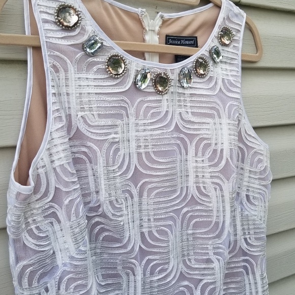 Vintage‎ Jessica Howard sleeveless white nude look 16 - Picture 2 of 8